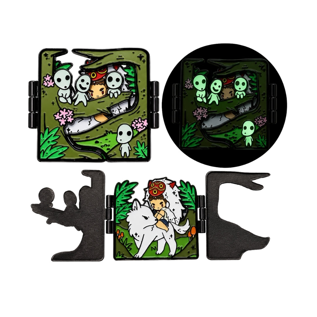 Broche / Pin Princesa Mononoke (Abre Y Cierra) - Studio Ghibli