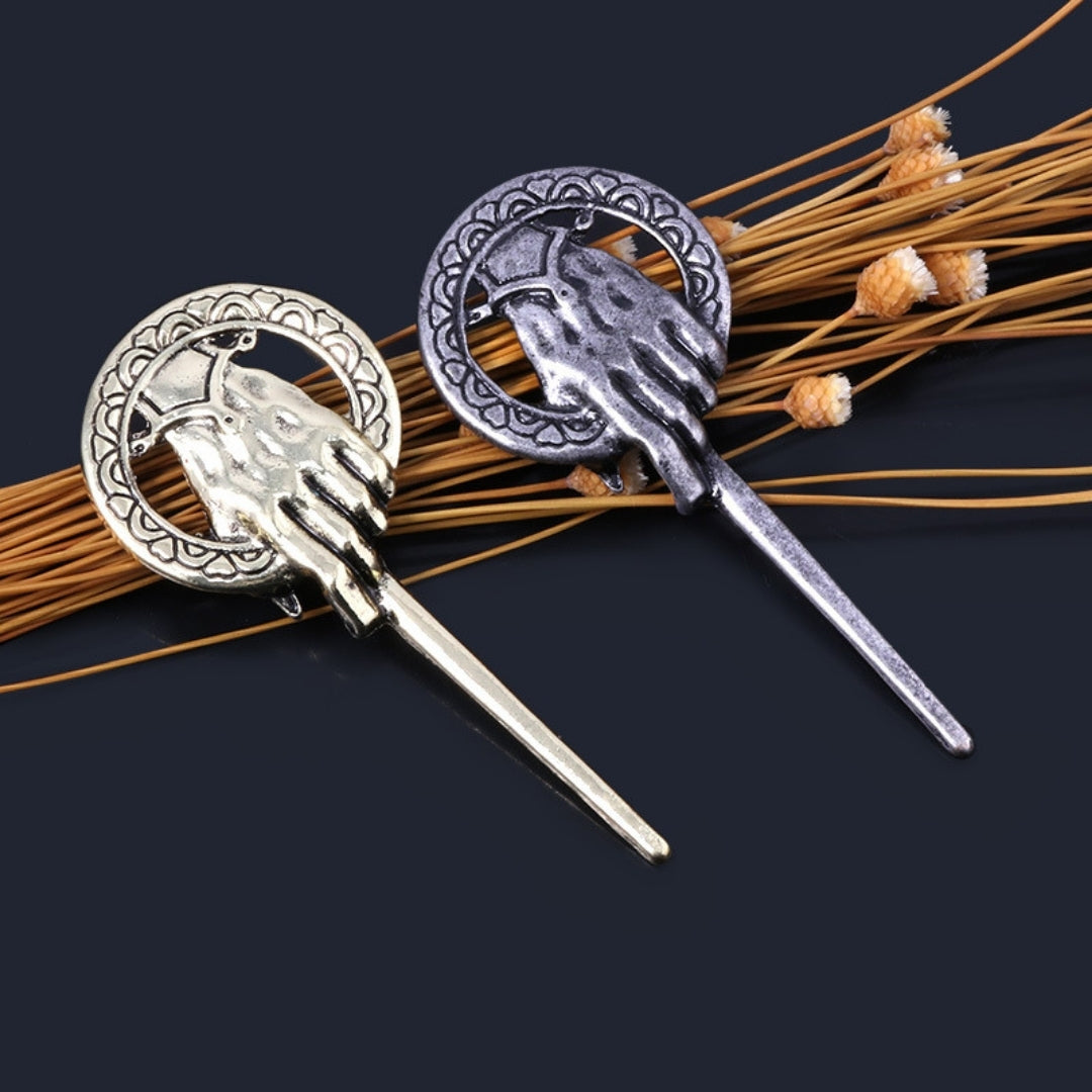 Pin Mano Del Rey Plata