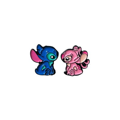 Aretes Angel Y Stitch - Lilo Y Stitch