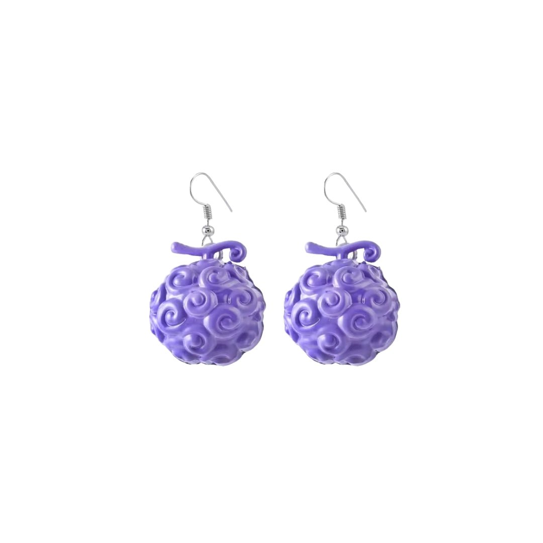 Aretes Fruta Gomu Gomu 3D - One Piece