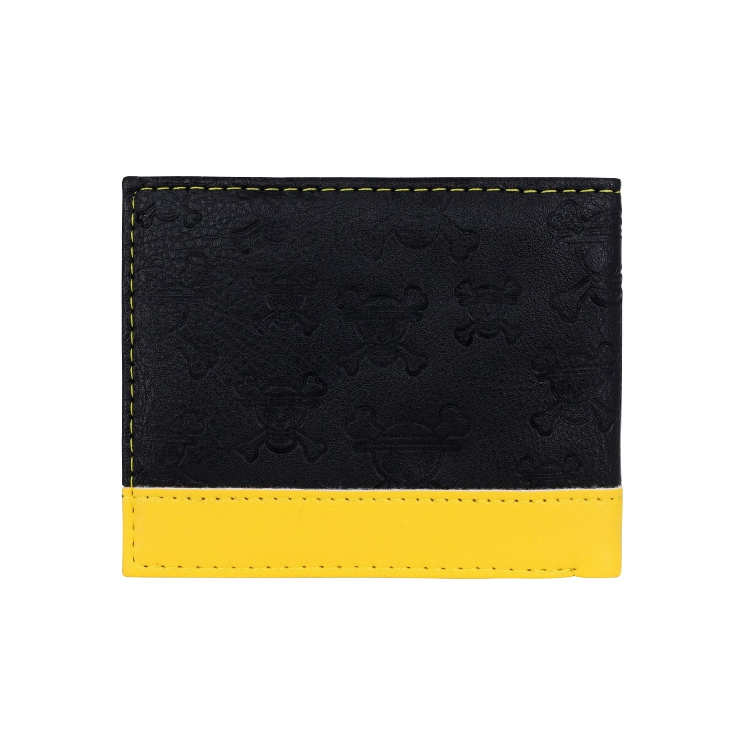 Billetera Calavera Luffy Negra Y Amarillo - One Piece