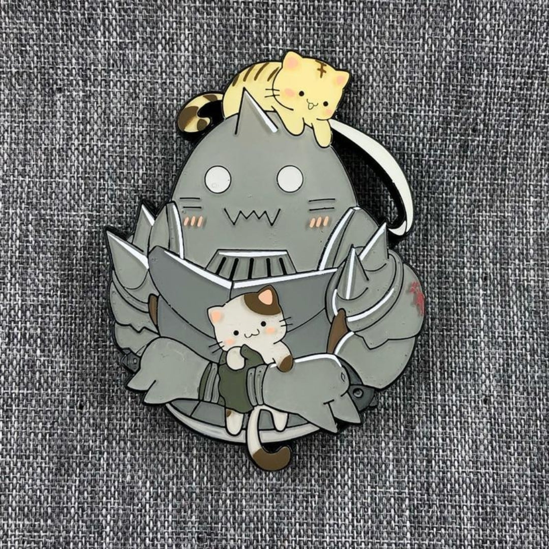 Broche / Pin Alphonse With Cats - Fullmetal