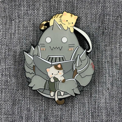 Broche / Pin Alphonse With Cats - Fullmetal