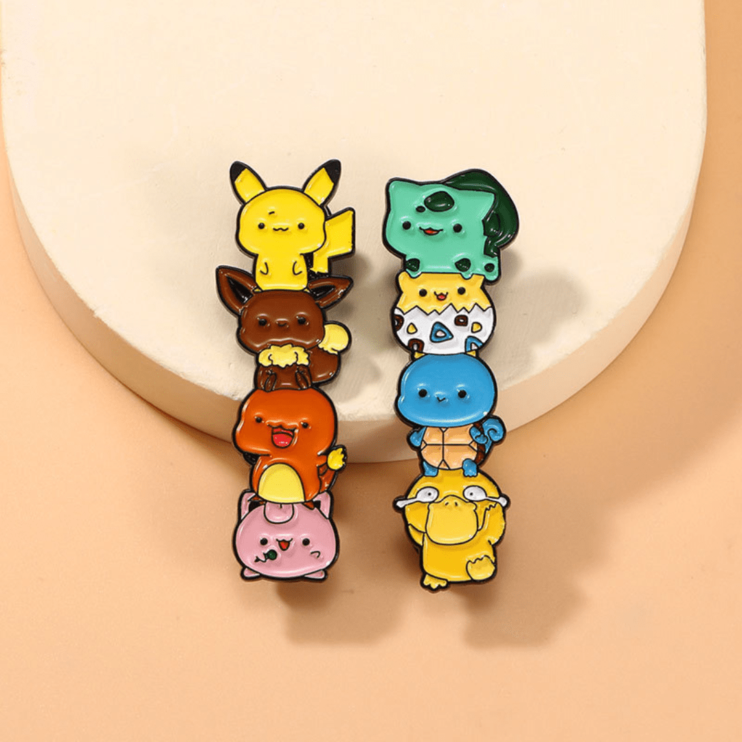 Broche / Pin Bulbasaur, Togepi, Squirtle Y Psyduck - Pokemon