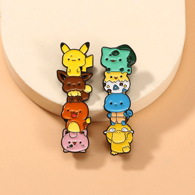 Broche / Pin Bulbasaur, Togepi, Squirtle Y Psyduck - Pokemon