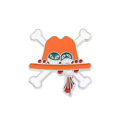 Broche / Pin Calavera Portgas D. Ace - One Piece