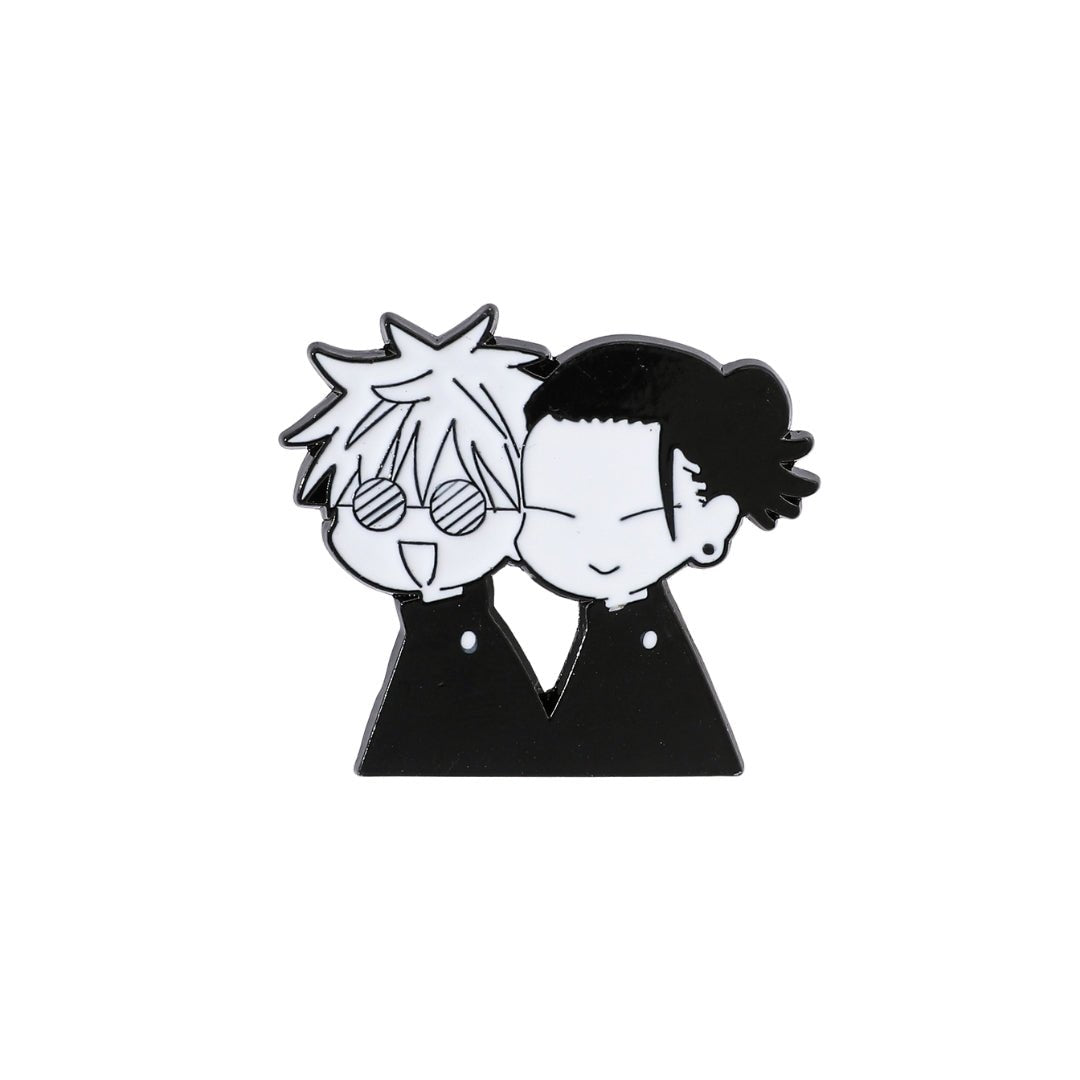 Broche / Pin Gojo Y Geto (Blanco Y Negro) - Jujutsu Kaisen