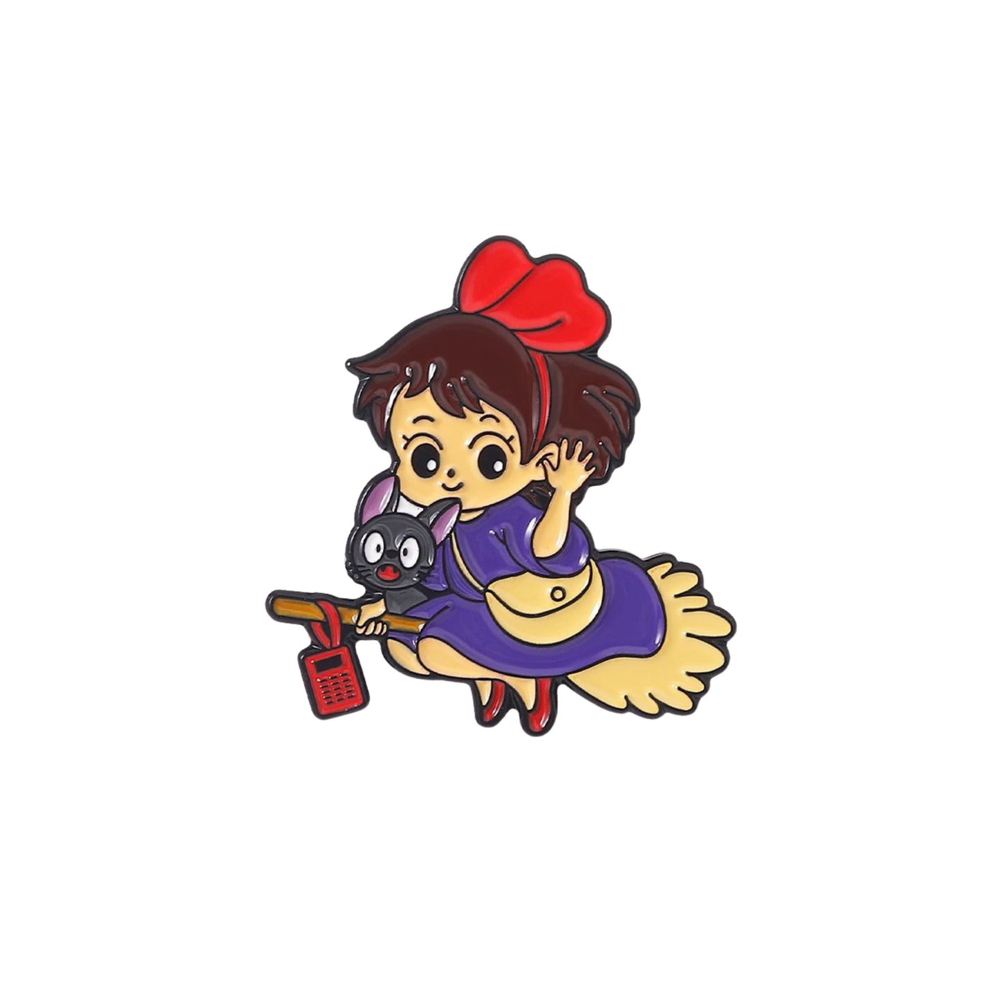 Broche / Pin Kiki Y Jiji Volando - Kiki Entregas A Domicilio