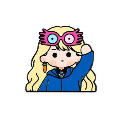 Broche / Pin Luna Lovegood Con Lentes - Harry Potter