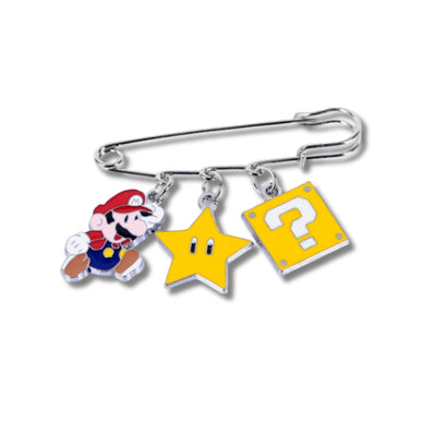 Broche / Pin Mario, Estrella Y Bloque - Nintendo