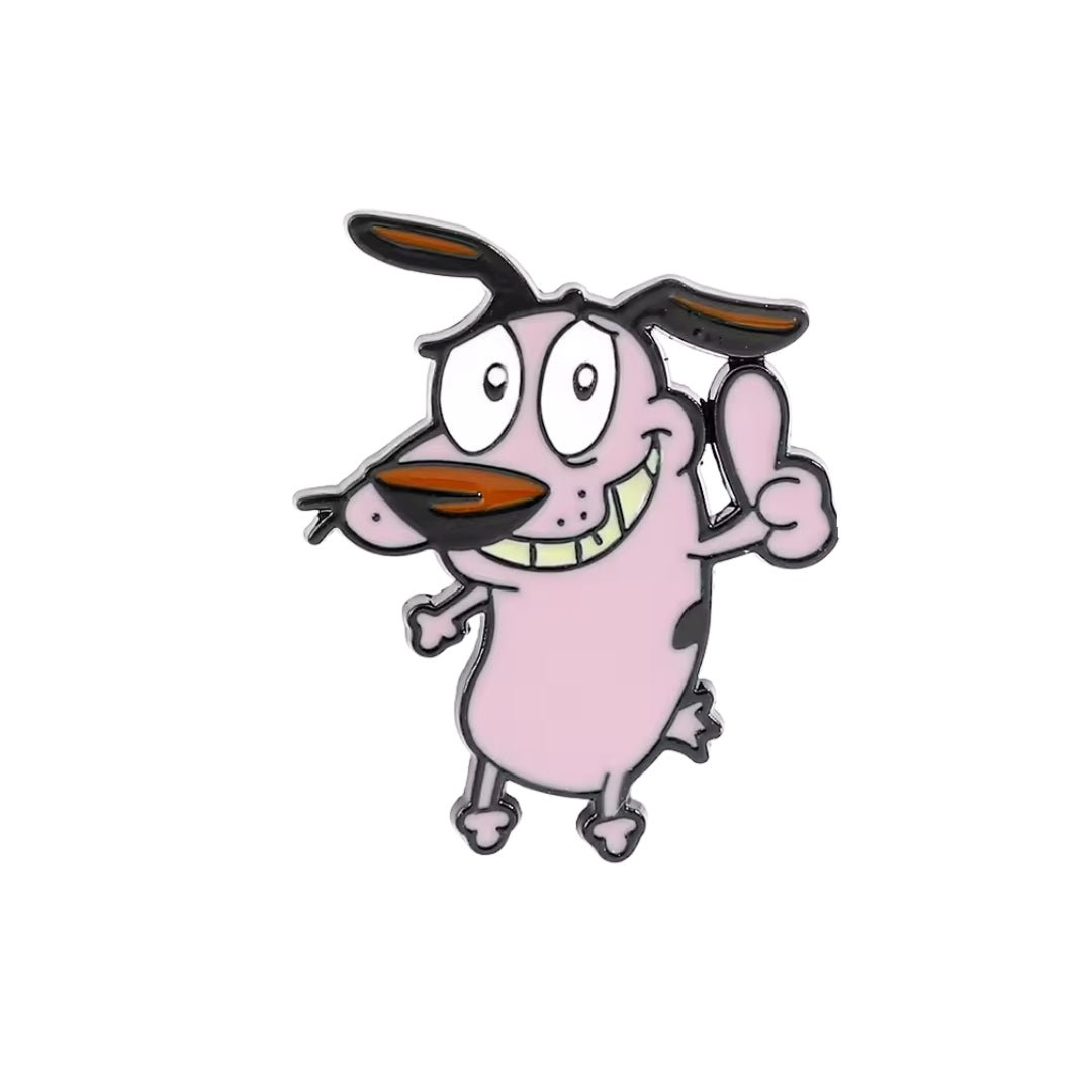 Broche / Pin Perro Coraje Pulgar Arriba - Coraje, El Perro Cobarde