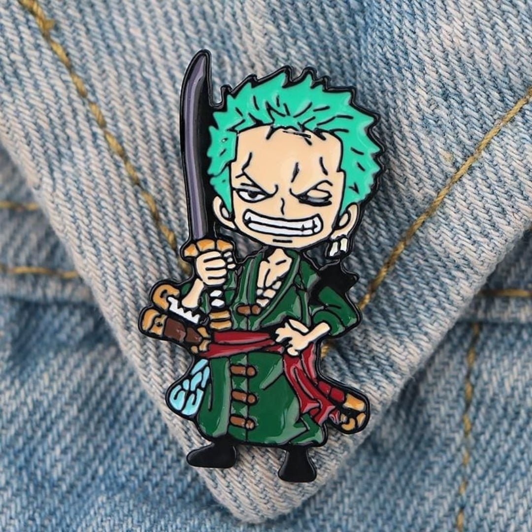 Broche / Pin Zoro Sonriente Con Katana - One Piece