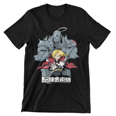 Camiseta Alphonse y Edward Elric - Fullmetal (SE ELABORAN BAJO PEDIDO DE 3 A 5 DÍAS)