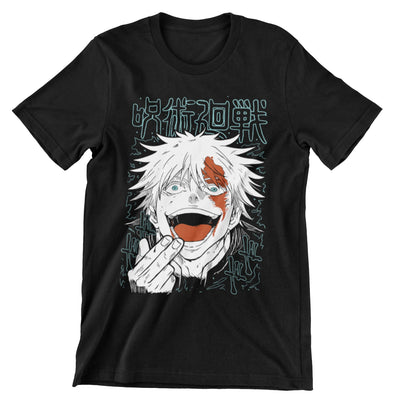 Camiseta Rostro Gojo - Jujutsu Kaisen (SE ELABORAN BAJO PEDIDO DE 3 A 5 DÍAS)