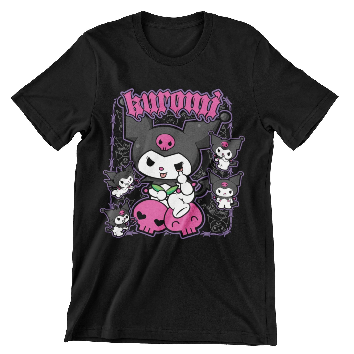 Camiseta Kuromi #1 - Sanrio (SE ELABORAN POR PEDIDO)
