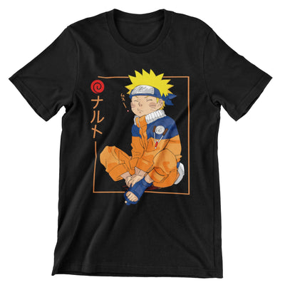 Camiseta Naruto Sentado - Naruto (SE ELABORAN BAJO PEDIDO DE 3 A 5 DÍAS)