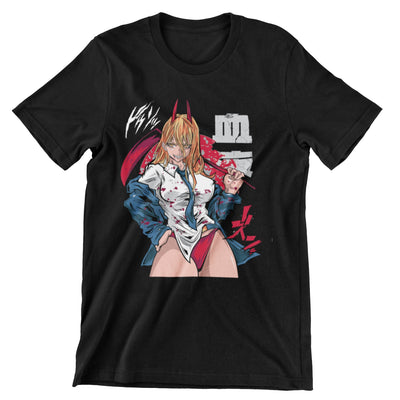 Camiseta Power - Chainsaw Man (SE ELABORAN BAJO PEDIDO DE 3 A 5 DÍAS)