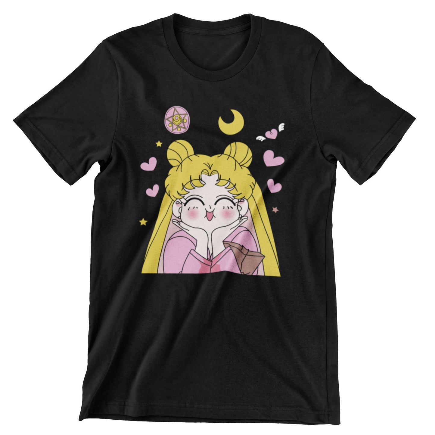 Camiseta Serena con Corazones - Sailor Moon (SE ELABORAN POR PEDIDO)