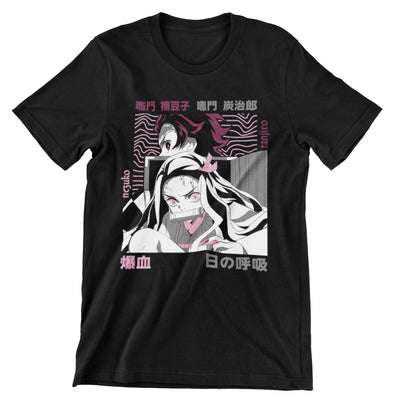 Camiseta Tanjiro y Nezuko #2 - Demon Slayer (SE ELABORAN POR PEDIDO)