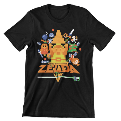 Camiseta The Legend Of Zelda Retro - The Legend Of Zelda (SE ELABORAN BAJO PEDIDO)
