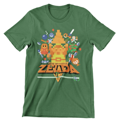 Camiseta The Legend Of Zelda Retro - The Legend Of Zelda (SE ELABORAN BAJO PEDIDO)