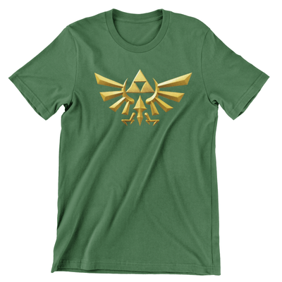 Camiseta Trifuerza Hyrule Dorada 3D - The Legend Of Zelda (SE ELABORAN POR PEDIDO)