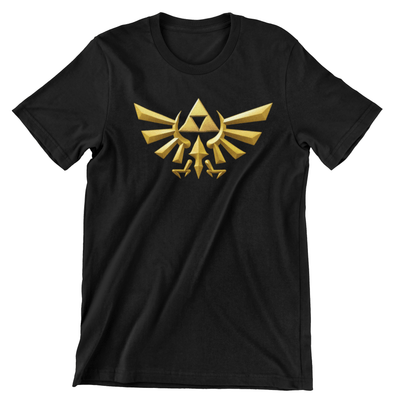 Camiseta Trifuerza Hyrule Dorada 3D - The Legend Of Zelda (SE ELABORAN POR PEDIDO)