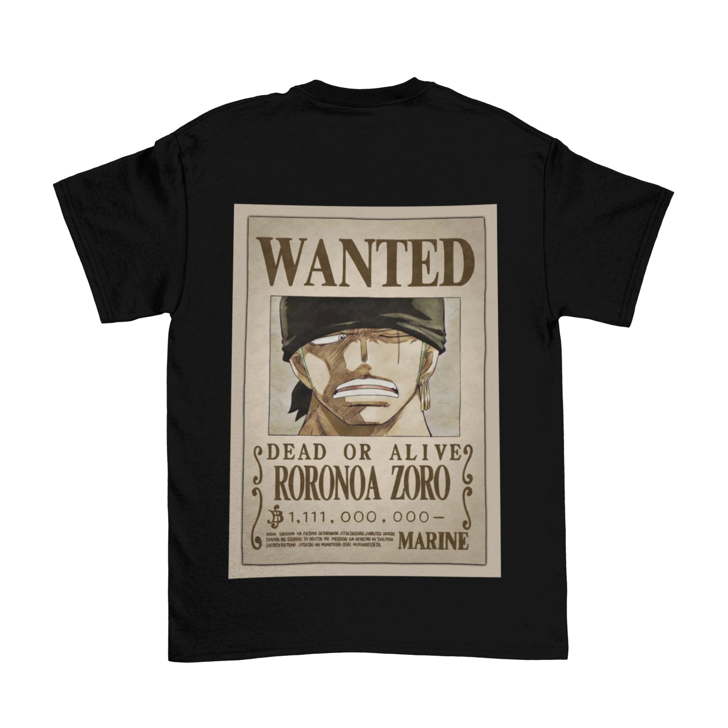 Camiseta Wanted One Piece (SE ELABORAN POR PEDIDO)