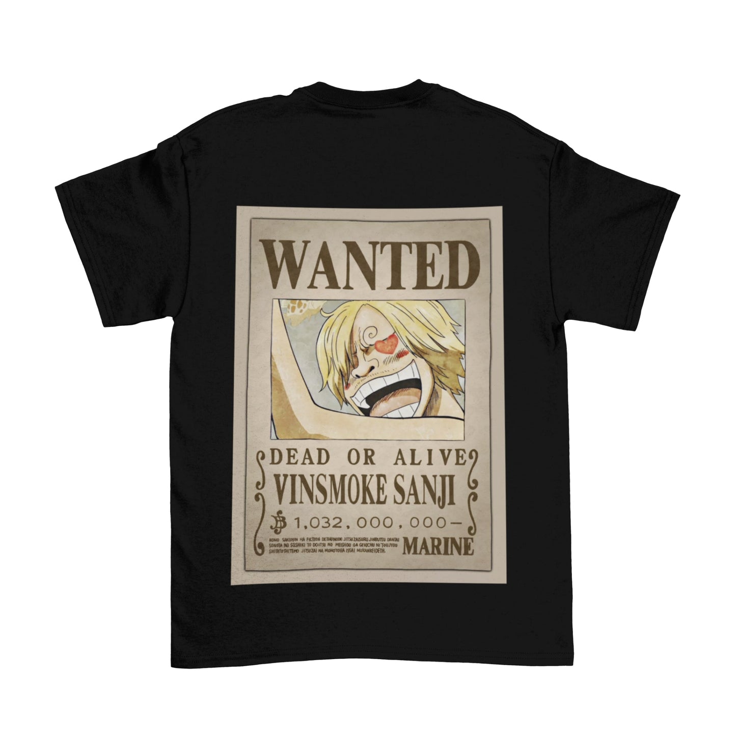 Camiseta Wanted One Piece (SE ELABORAN POR PEDIDO)