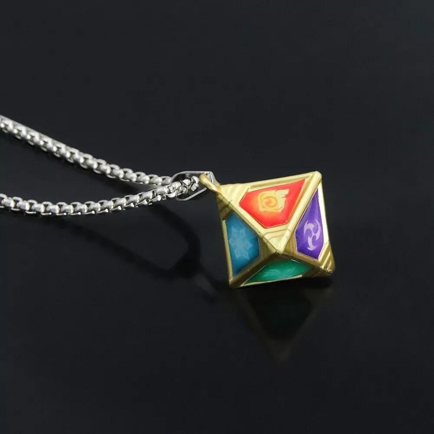 Collar Dado De Ocho Lados - Genshin Impact