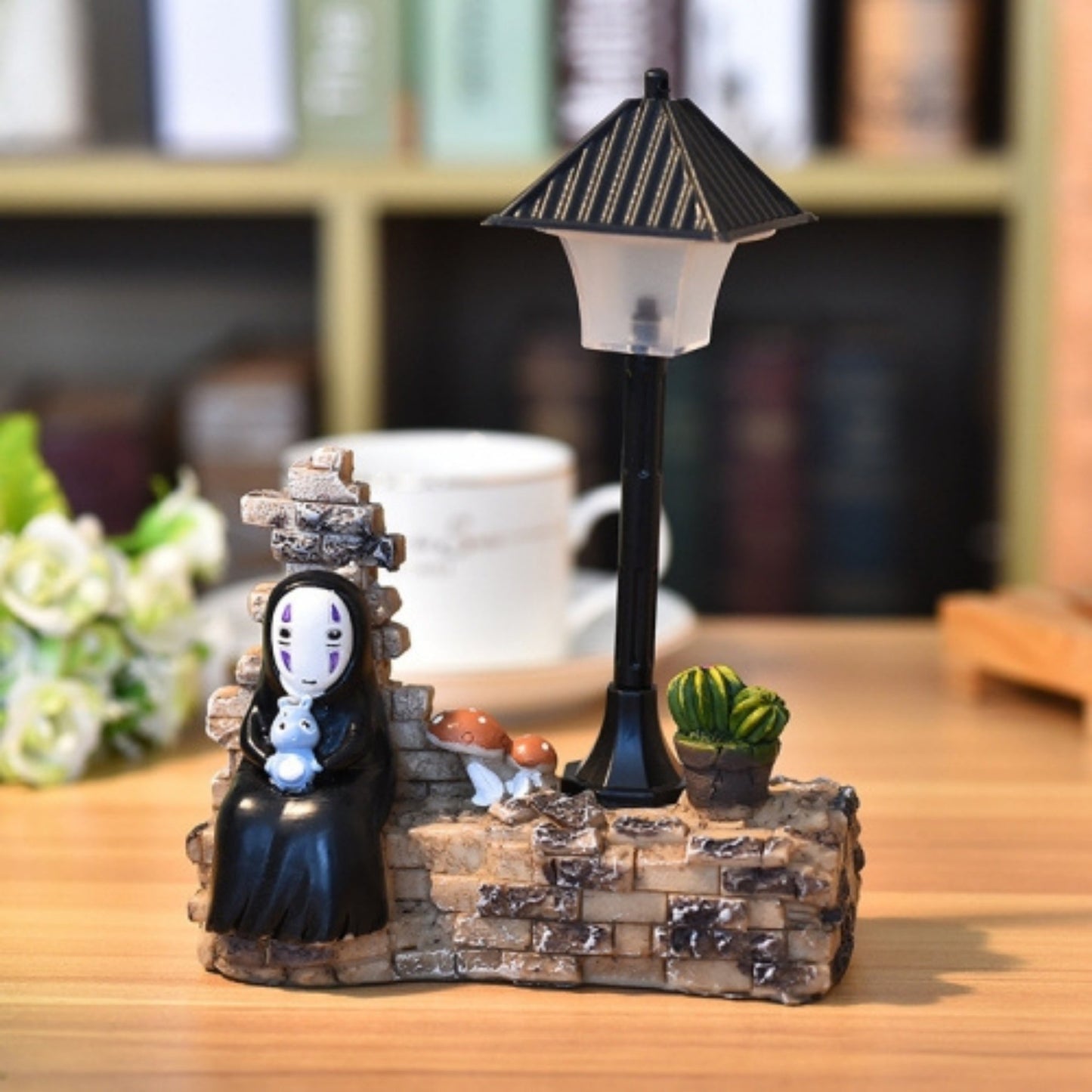 Figura Con Luz No Face (Sin Rostro) Sentado - El Viaje De Chihiro