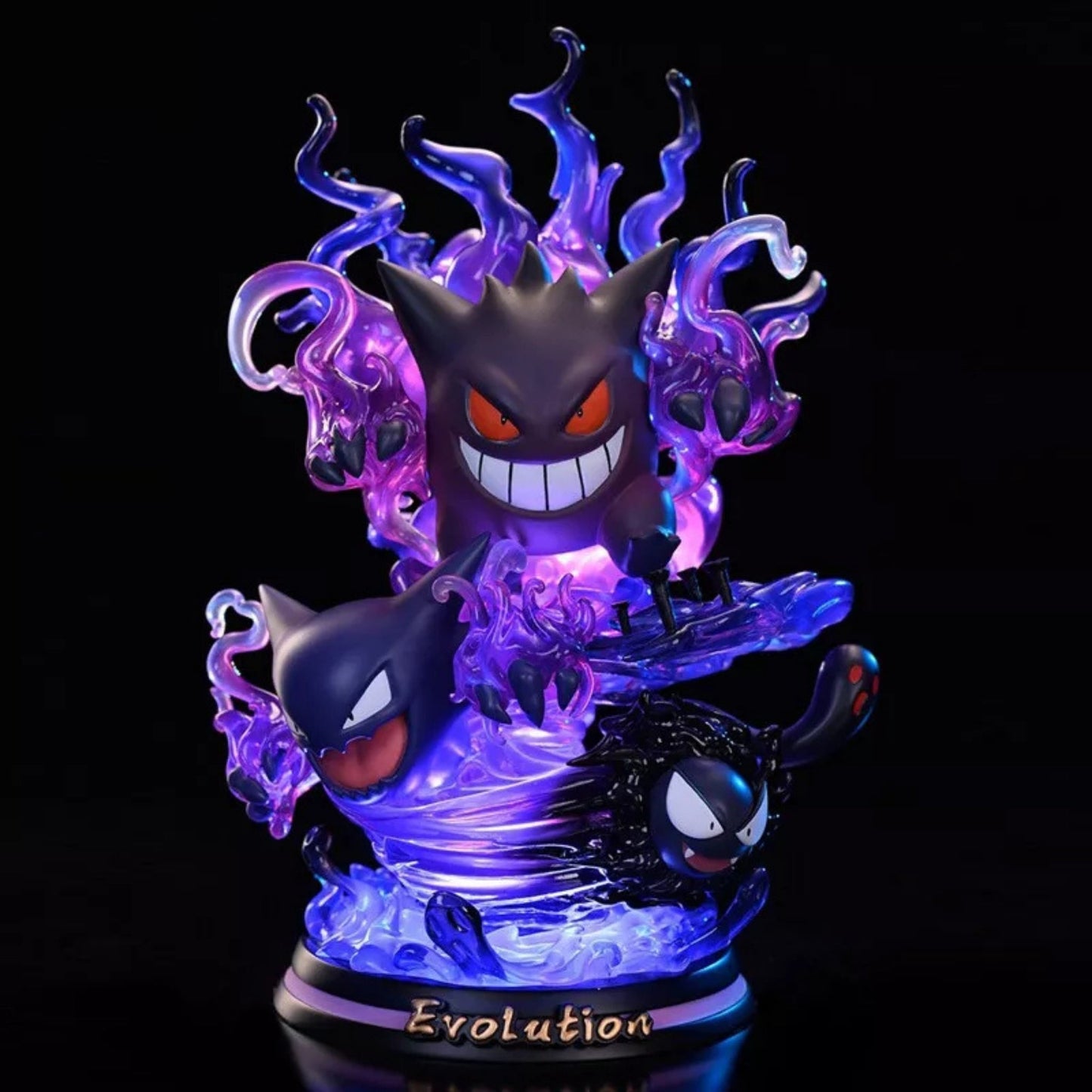 Figura Con Luz Pokemon Fantasmas (Gengar, Gastly y Haunter) - Pokemon