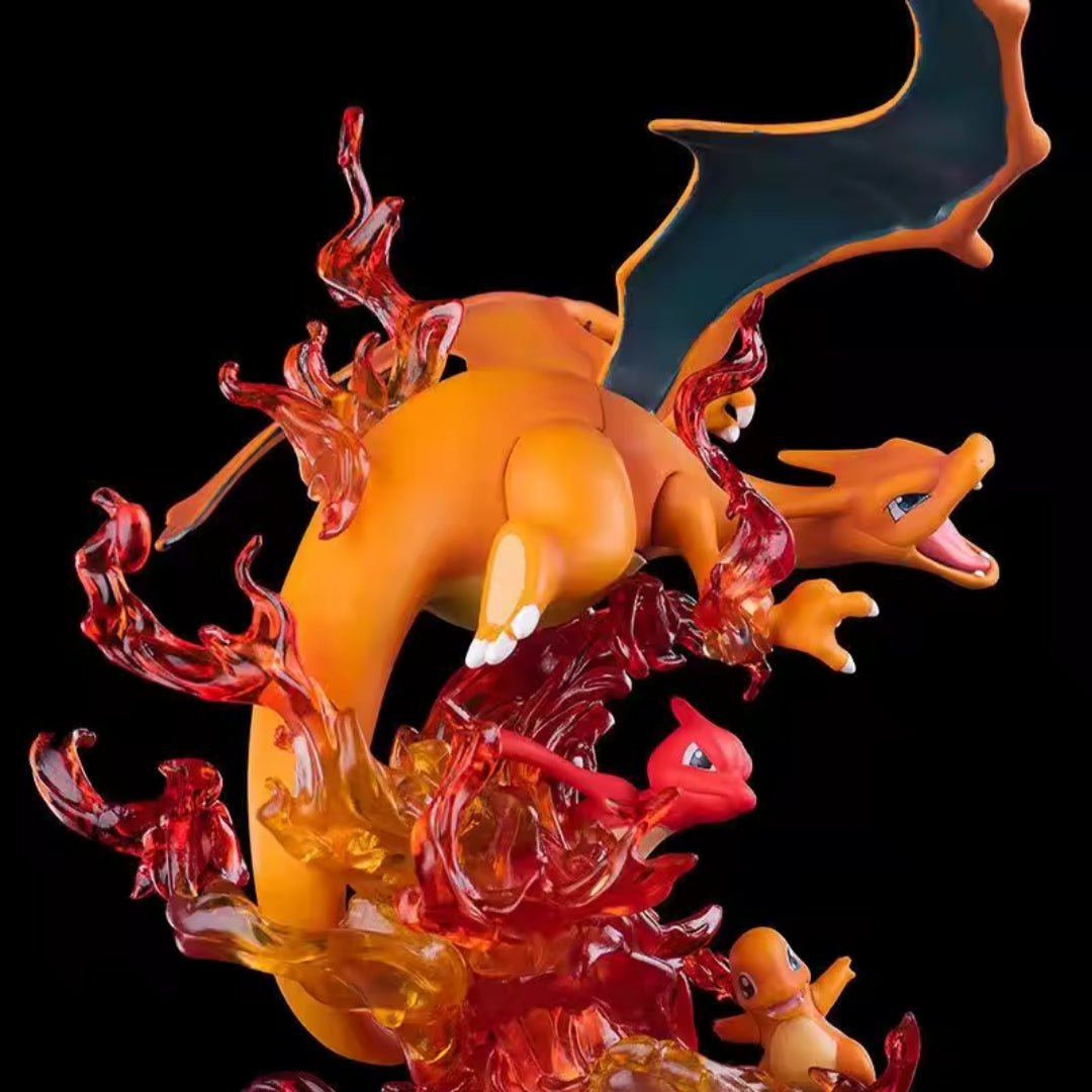 Figura Con Luz Pokemon Fuego (Charmander, Charmeleon Y Charizard) - Pokemon / REPLICA