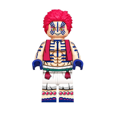 Figura Tipo Lego Akaza - Demon Slayer / REPLICA