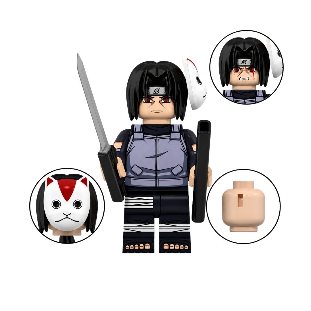 Figura Tipo Lego Itachi Anbu - Naruto / NO OFICIAL.