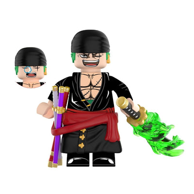Figura Tipo Lego Zoro (Katana Verde) - One Piece / REPLICA