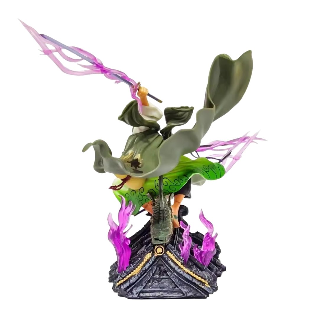 Figura Zoro Wano Hincado - One Piece / REPLICA