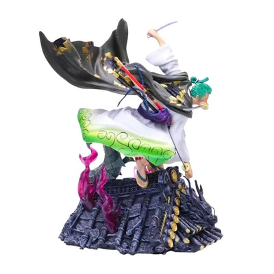 Figura Zoro Wano Hincado - One Piece / REPLICA