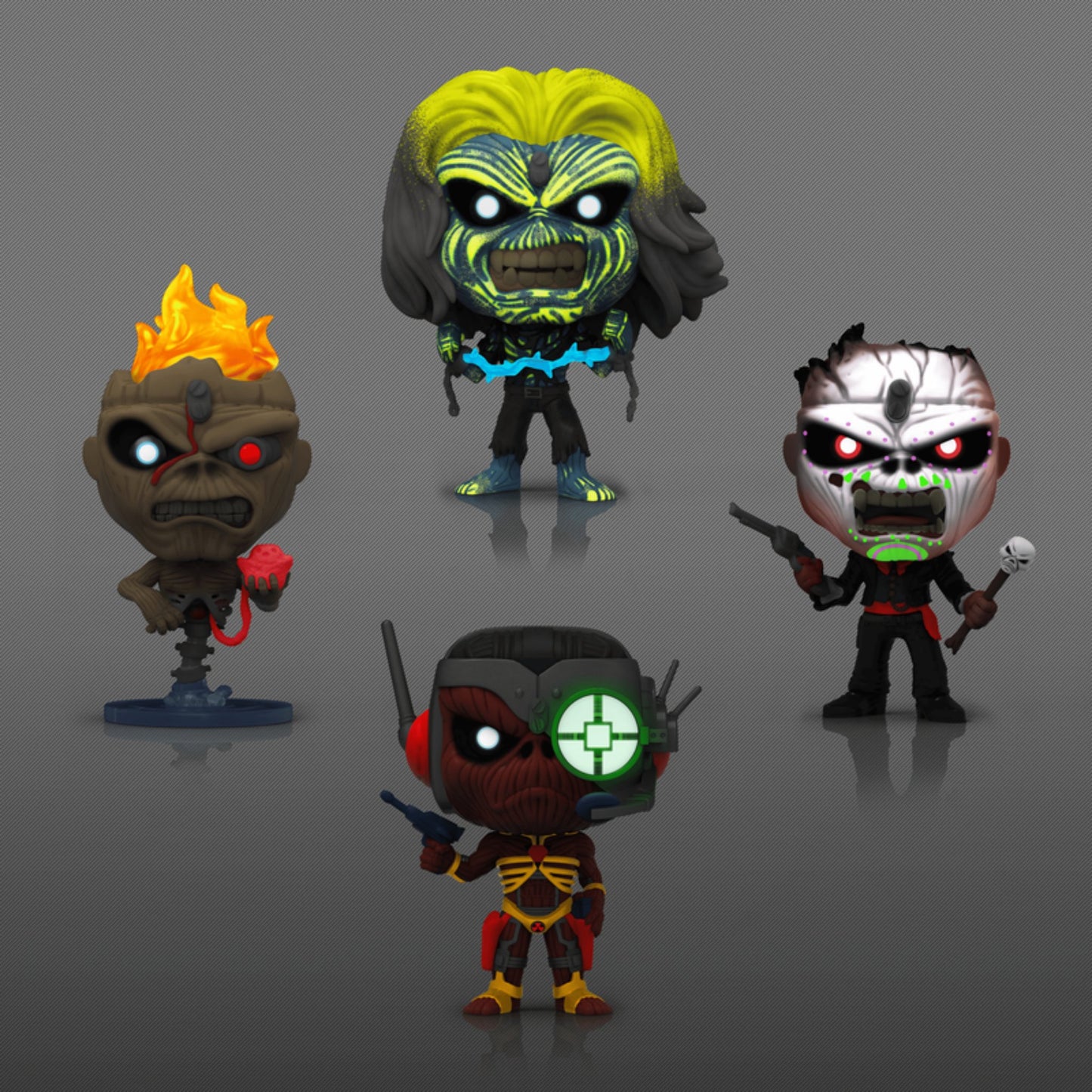 Funko Pop 4pack Iron Maiden Aent Exclusive GITD - Iron Maiden