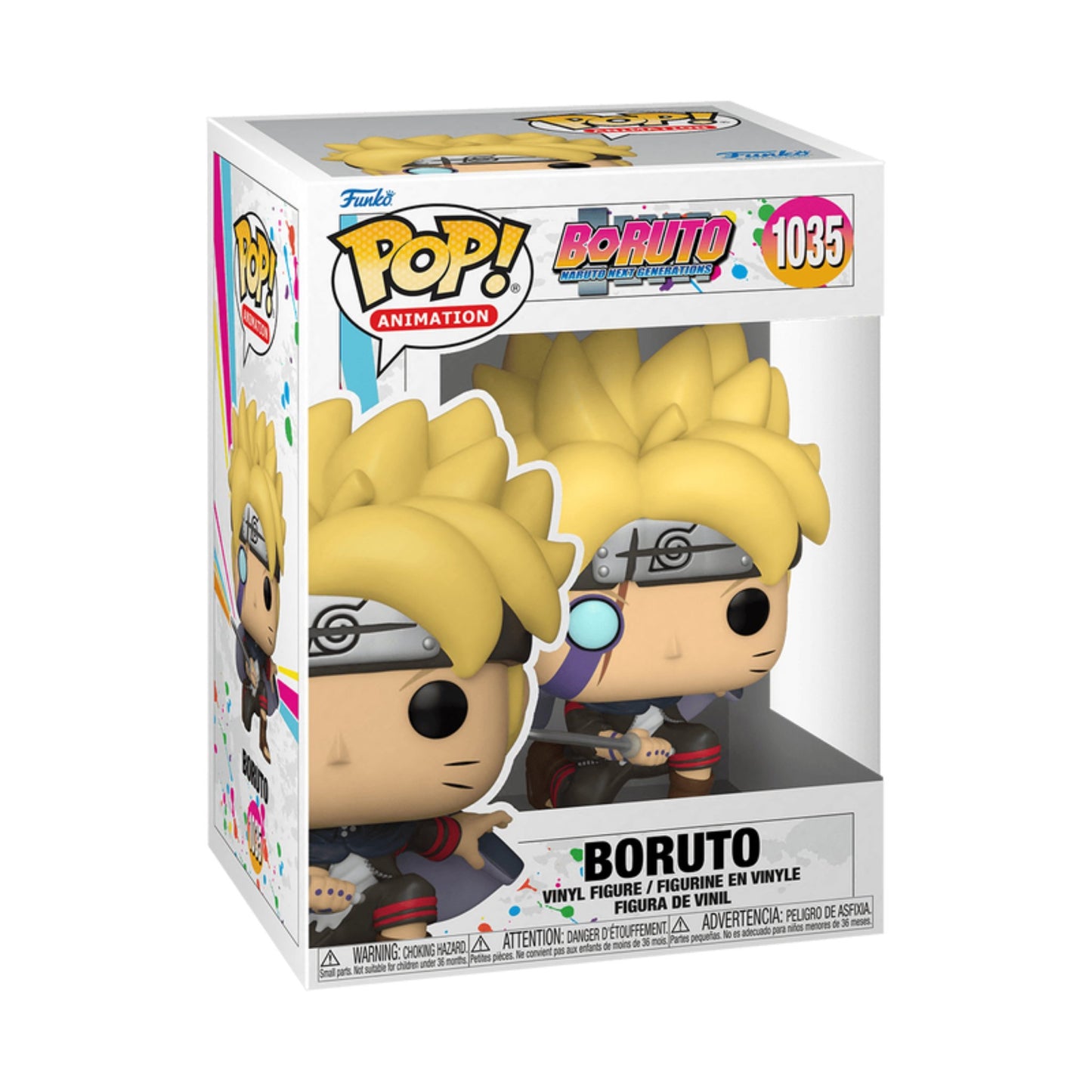 Funko Pop Boruto #1035 - Boruto /CAJA DESTEÑIDA POR SOL