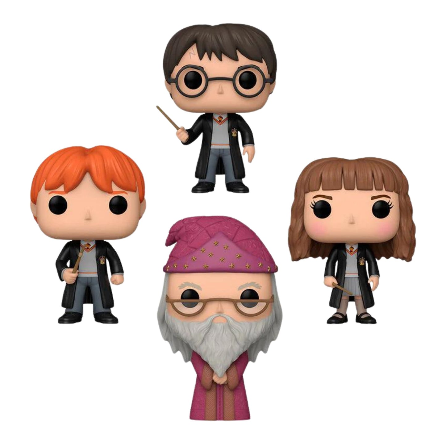 Funko Pop Harry Potter, Hermione, Ron Y Albus 4pack - Harry Potter