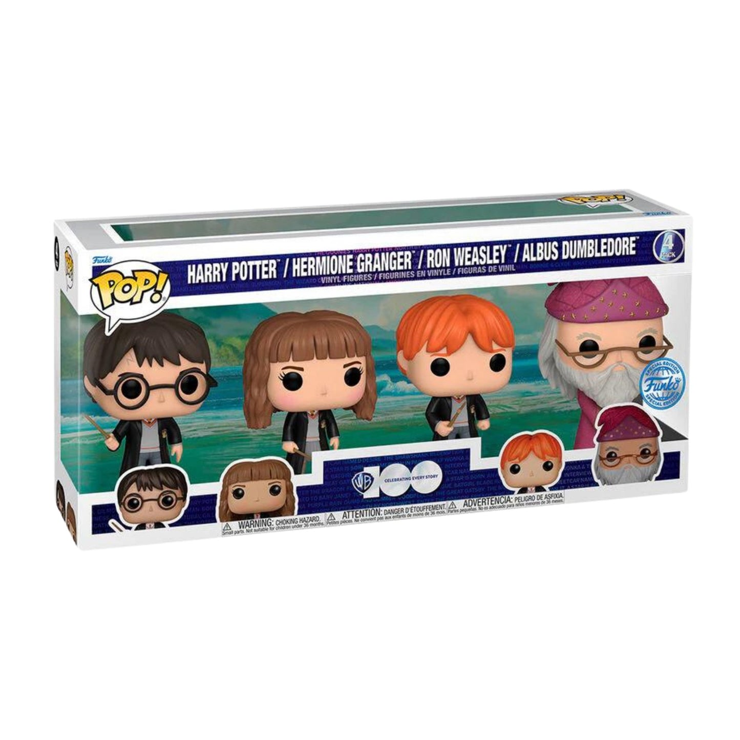 Funko Pop Harry Potter, Hermione, Ron Y Albus 4pack - Harry Potter