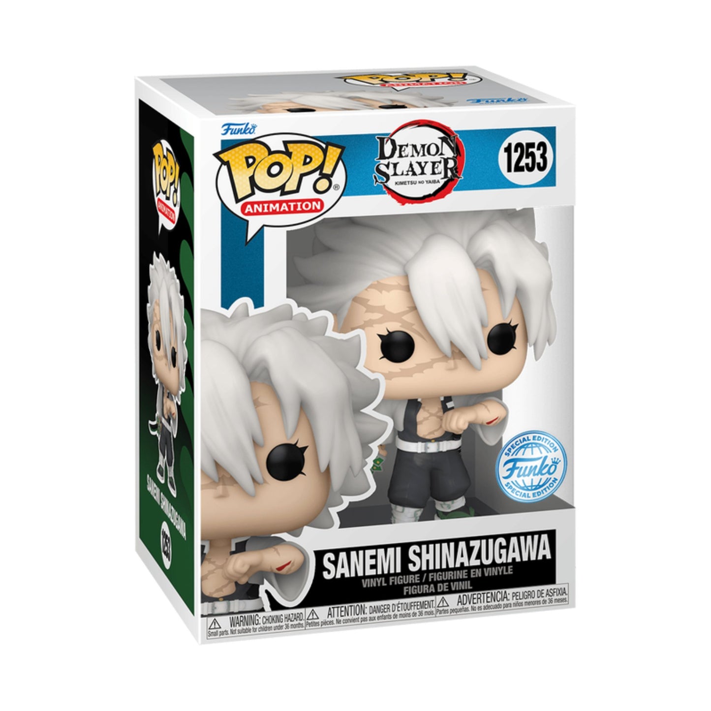 Funko Pop Sanemi Shinazugama #1253 Special Edition - Demon Slayer / CAJA DAÑADA