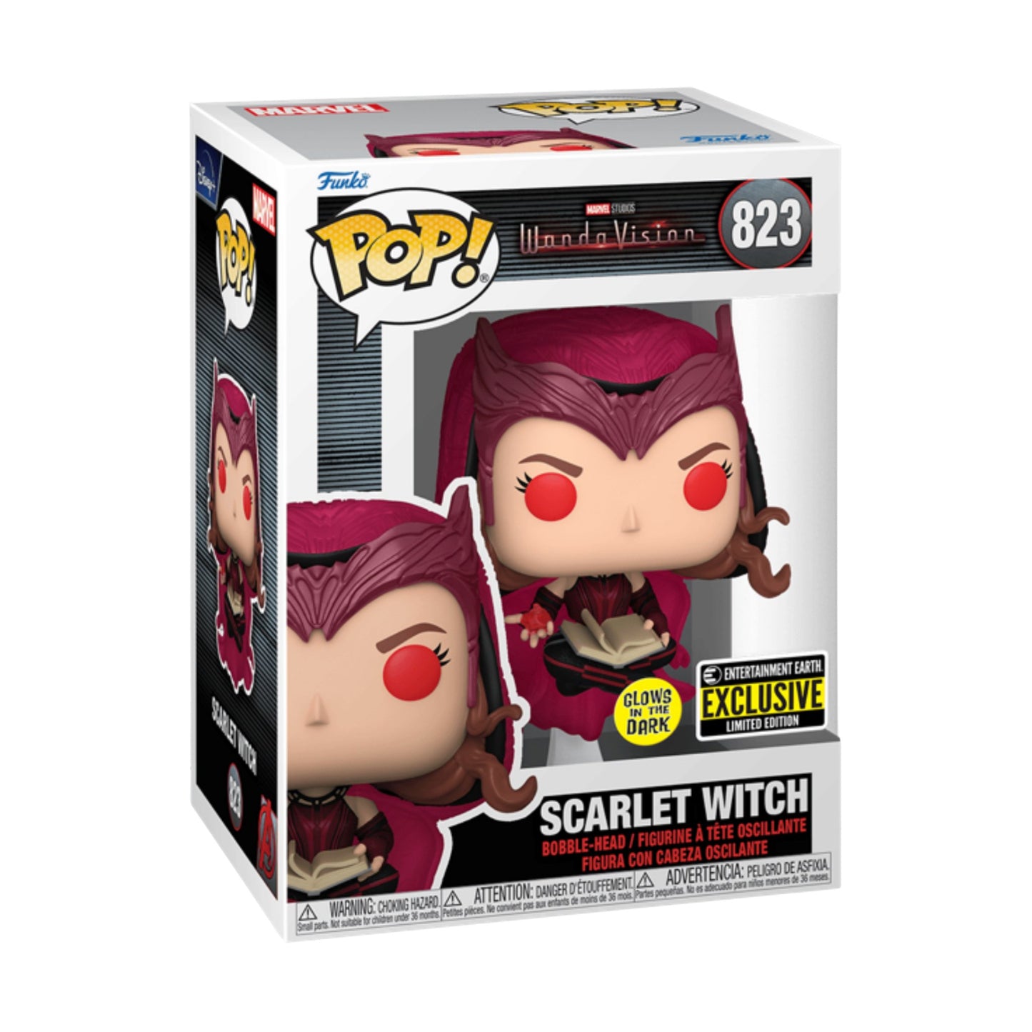 Funko Pop Scarlet Witch #823 EE Exclusive GITD - Wanda Vision