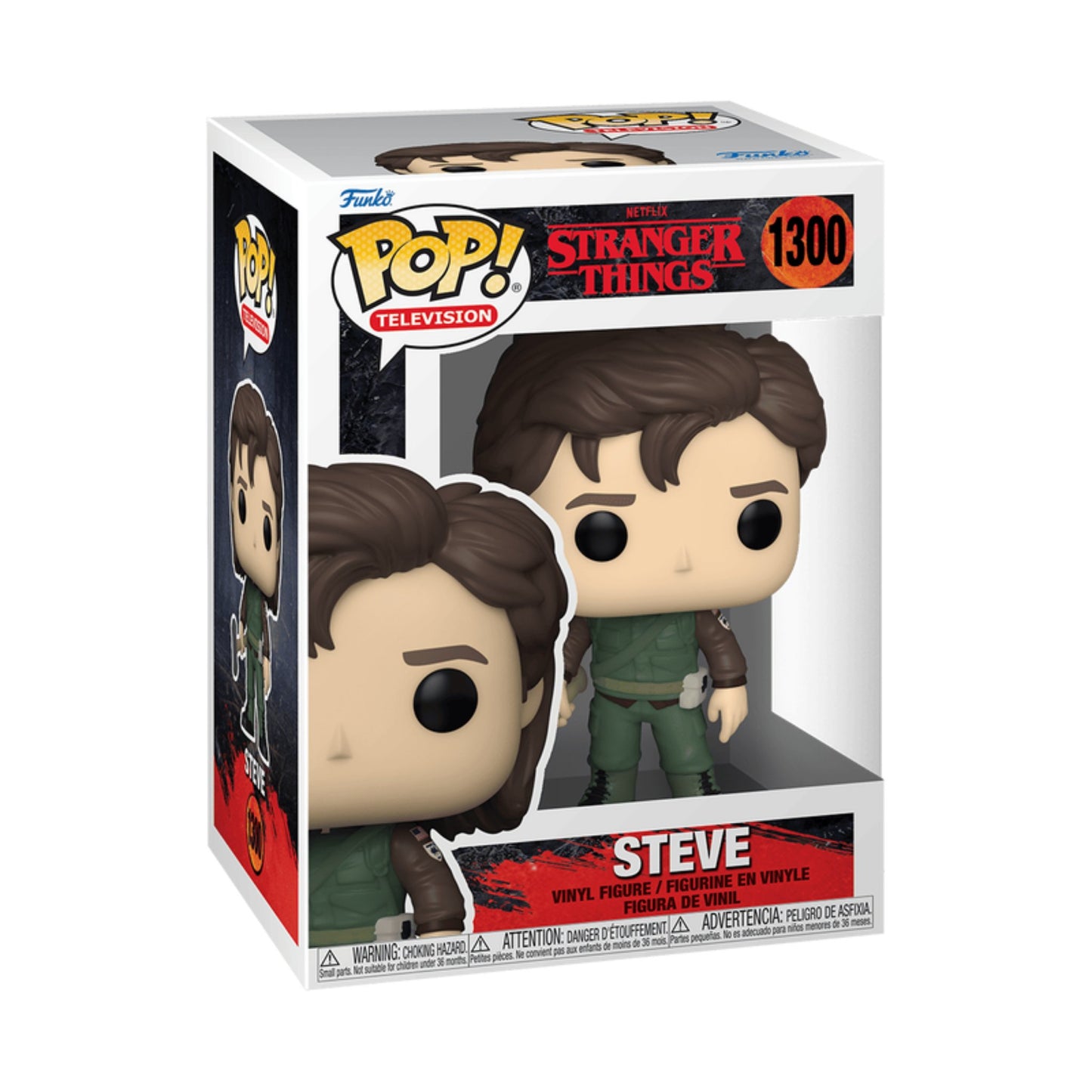 Funko Pop Steve #1300 - Stranger Things/CAJA DAÑADA