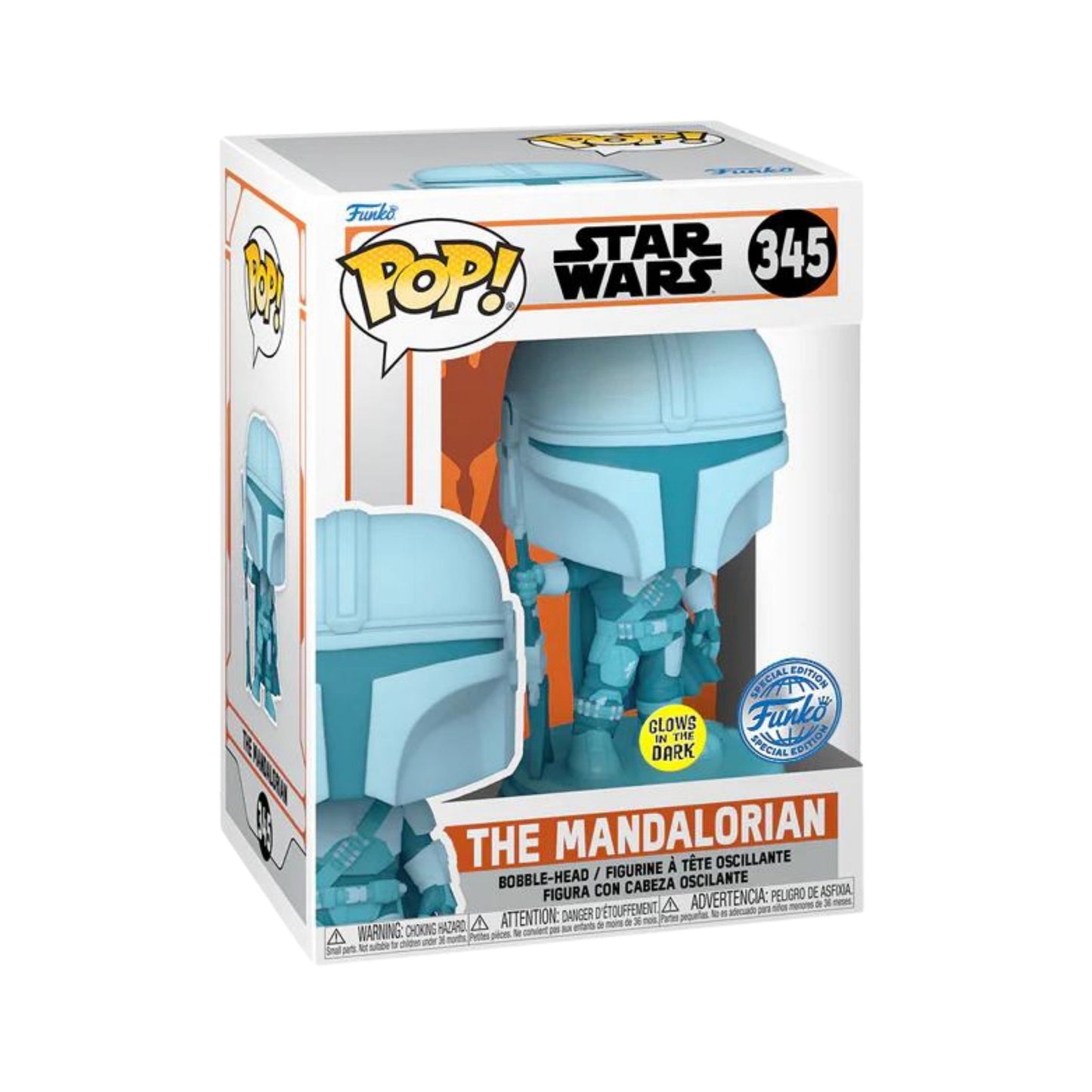Funko Pop The Mandalorian Gitd Special Edition #345 - Star Wars The Mandalorian