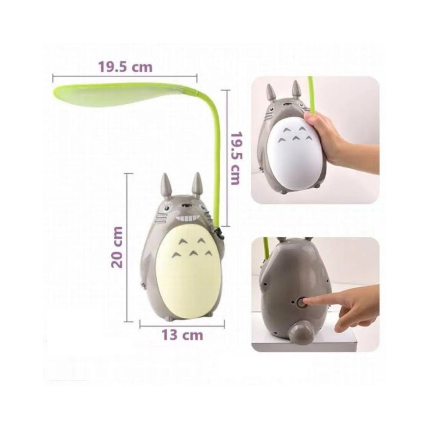 Lampara Totoro Con Hojita - Mi Vecino Totoro