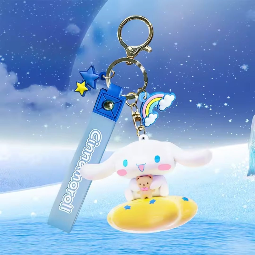 Llavero Cinnamoroll Y Osito - Sanrio