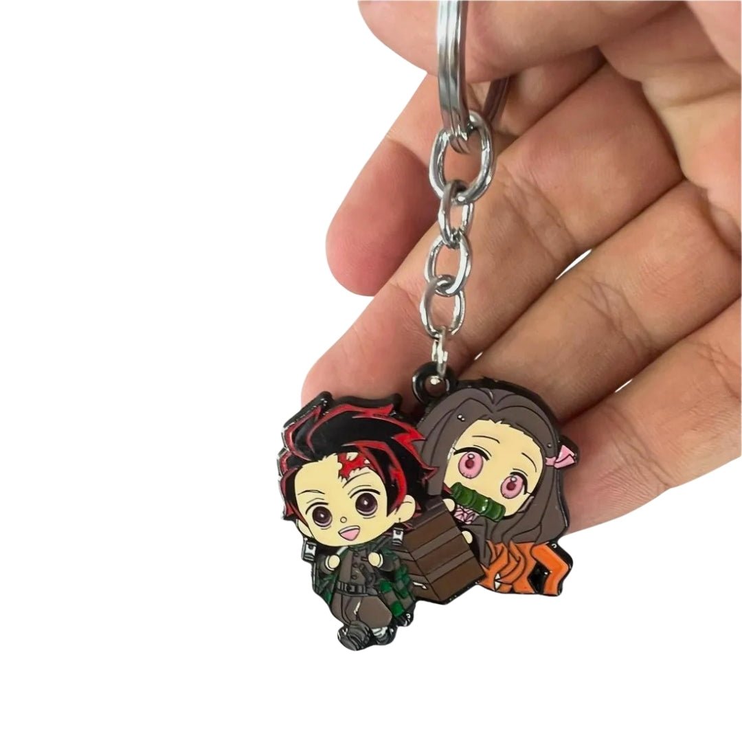 Llavero Tanjiro Con Nezuko En Caja - Demon Slayer