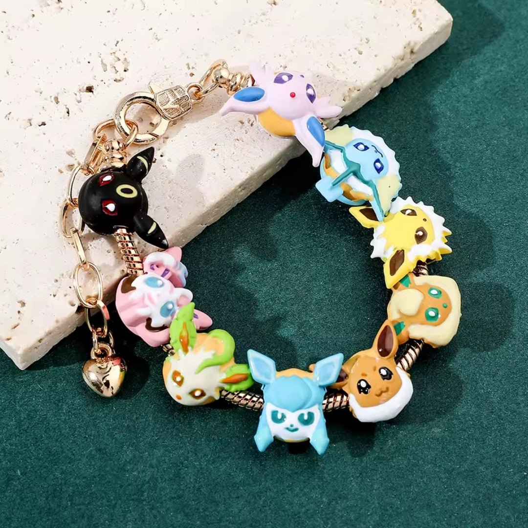 Pulsera Con Charms Evoluciones Eevee - Pokemon